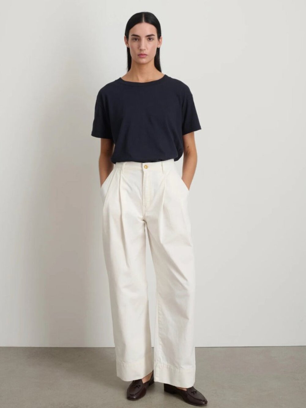 B SIDES Pleated Chino